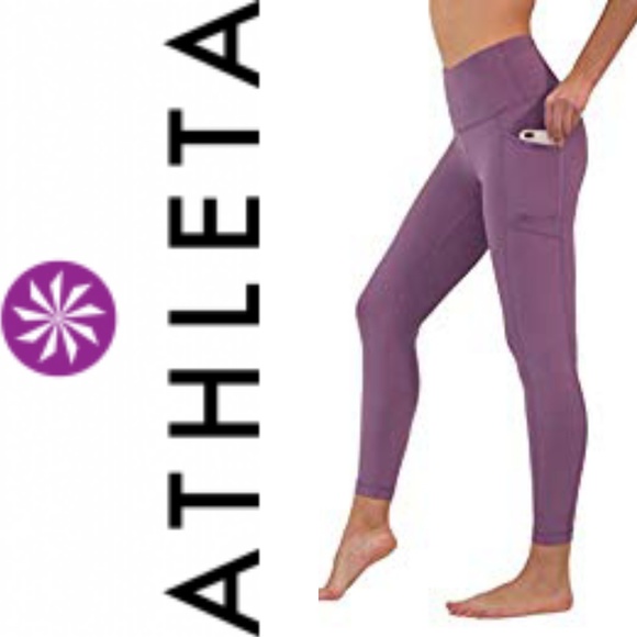 Athleta Pants - Athleta purple sculptek leggings size m